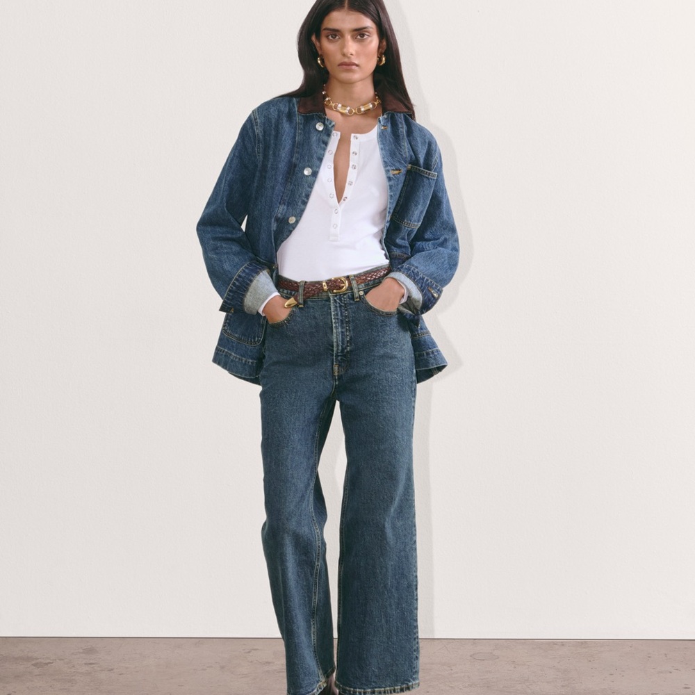Everlane Way-High Sailor Jean in Deep Blue